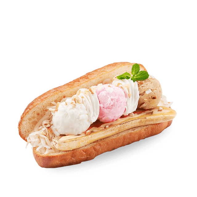 Coco Ice Banana Sandwich